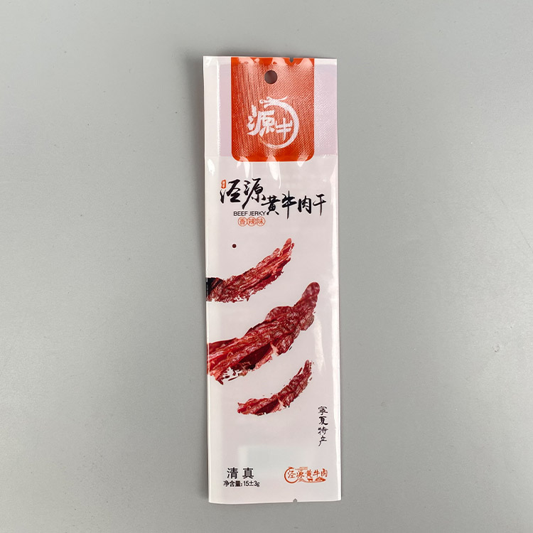 15g牛肉干外袋+亮面塑料复合